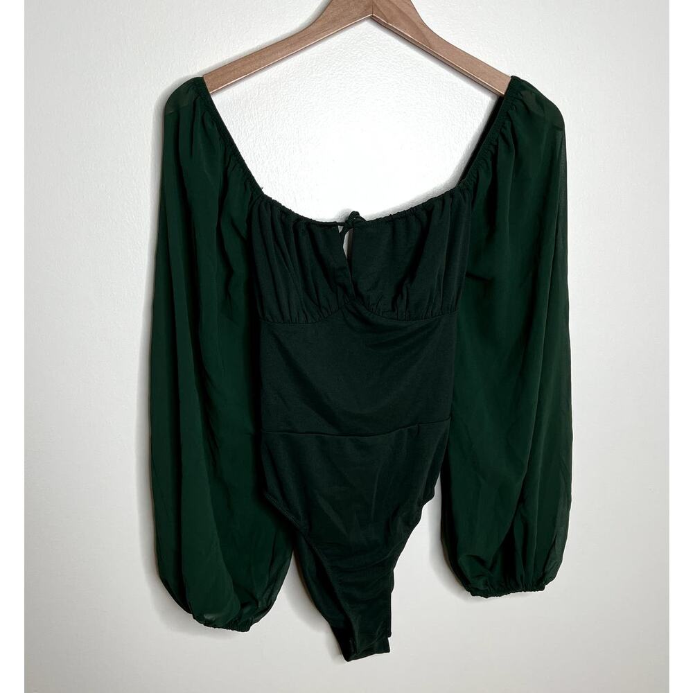 Thatssofetch Green Long Sleeve Bodysuit